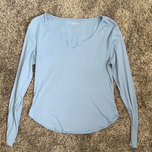 Old Navy Sky Blue Long Sleeve Shirt